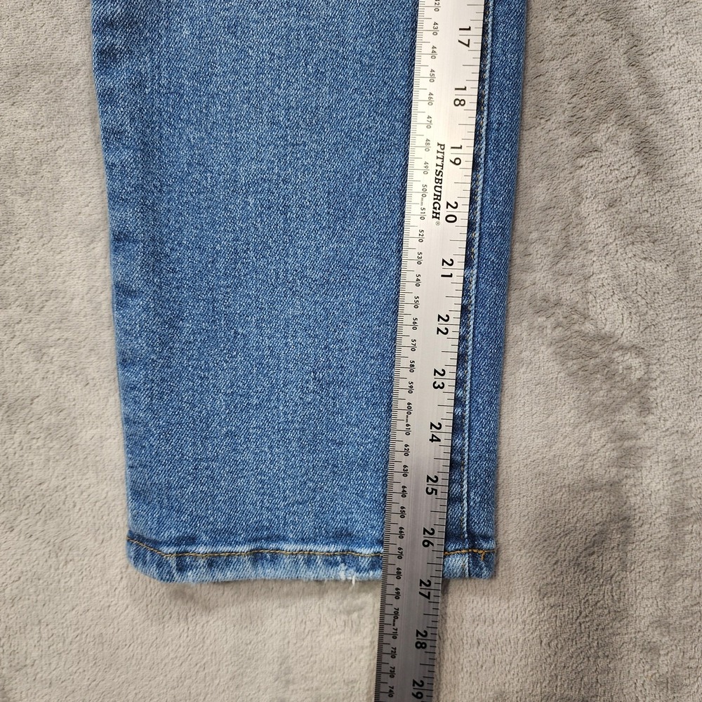 Kensie Jeans Womens 4/27 Blue High Rise The Ella Straight Stretch Denim Casual - Picture 12 of 14
